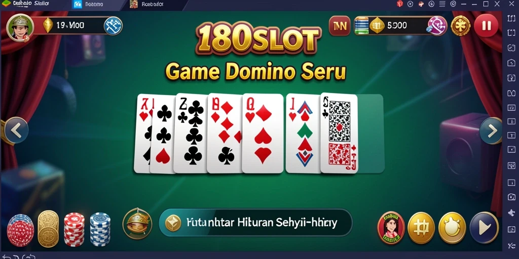 Tampilan gameplay seru di 180SLOT saat bermain domino.