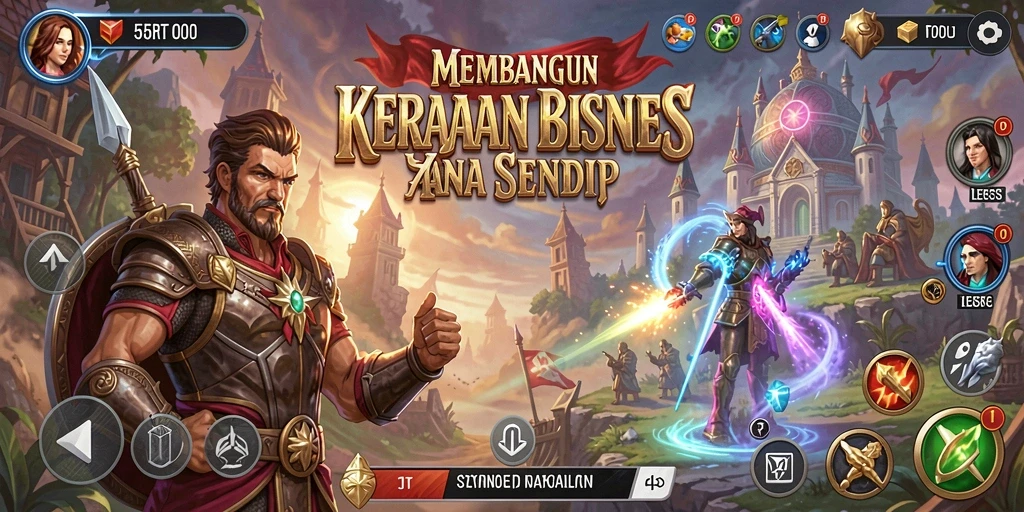 Tampilan utama gameplay 55RT yang menarik dan interaktif.