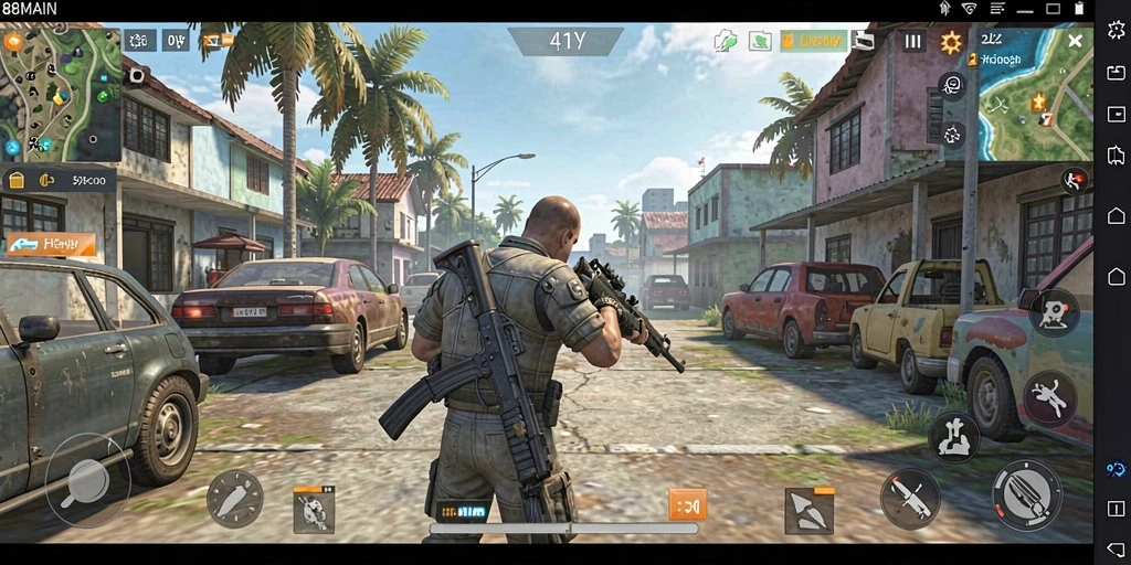 Screenshot utama 88MAIN menunjukkan antarmuka aplikasi Utility yang modern dan intuitif.