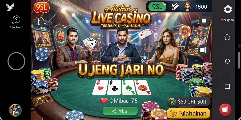 Gameplay Live Casino yang mendebarkan di 9SL.
