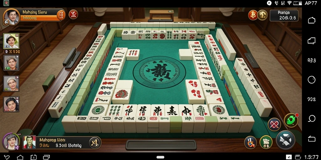 Tampilan gameplay seru dan menarik di API77 Mahjong.