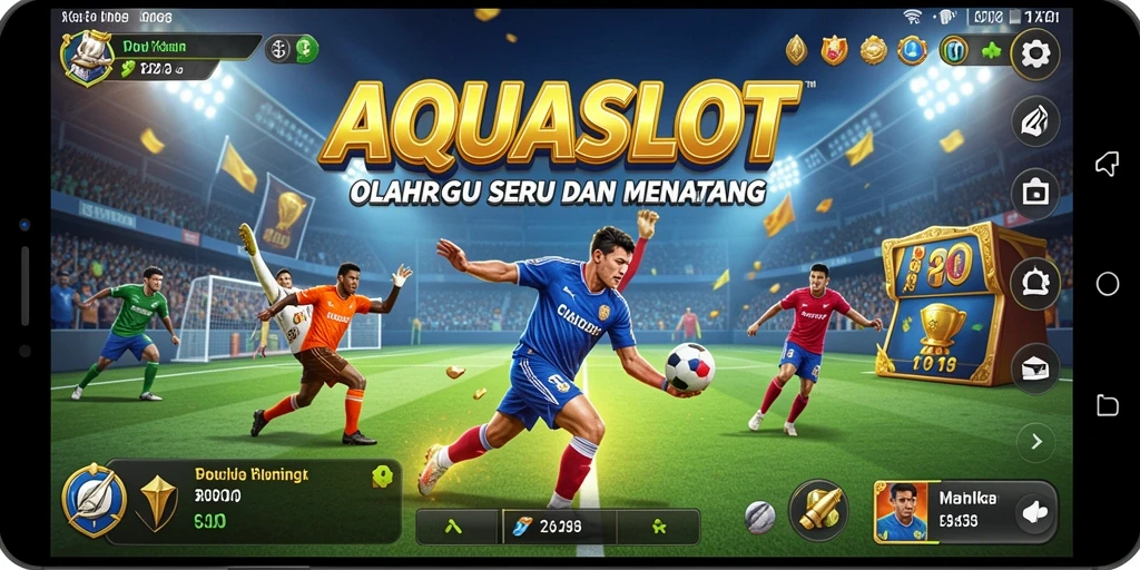 Tampilan gameplay AQUASLOT yang seru dan menantang.