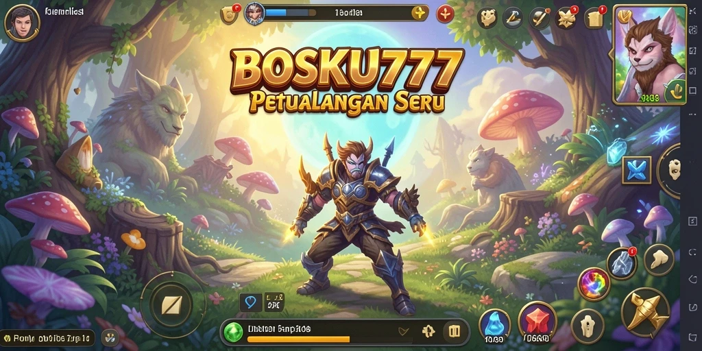 Screenshot gameplay seru BOSKU777 di dunia petualangan.