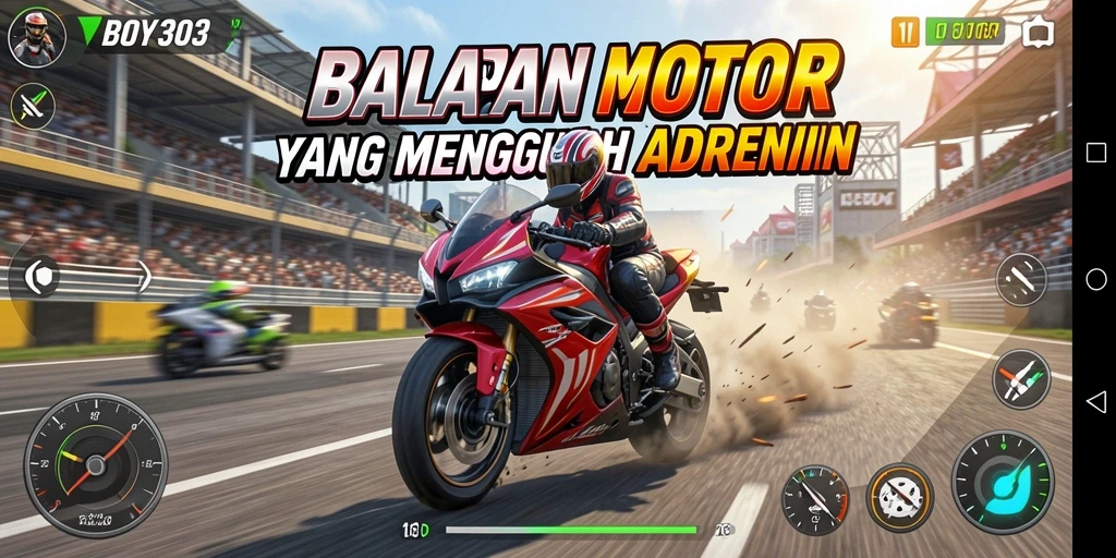 Tampilan gameplay mendebarkan di BOY303 dengan kecepatan tinggi.