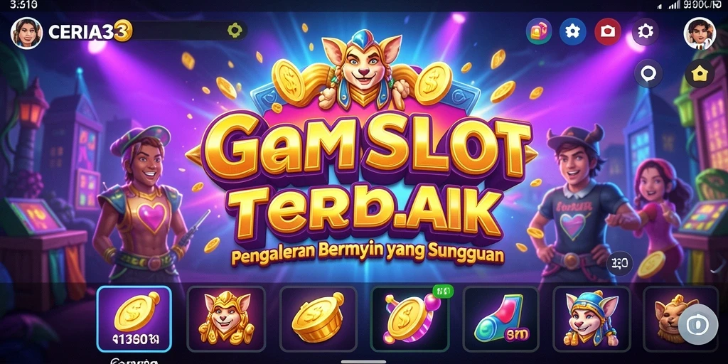 Tampilan gameplay CERIA33 dengan efek visual menarik dan fitur interaktif.