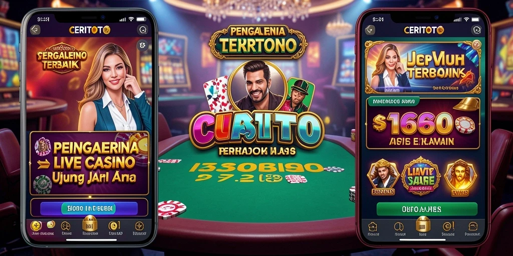 Tampilan gameplay Live Casino yang mengasyikkan dan interaktif.