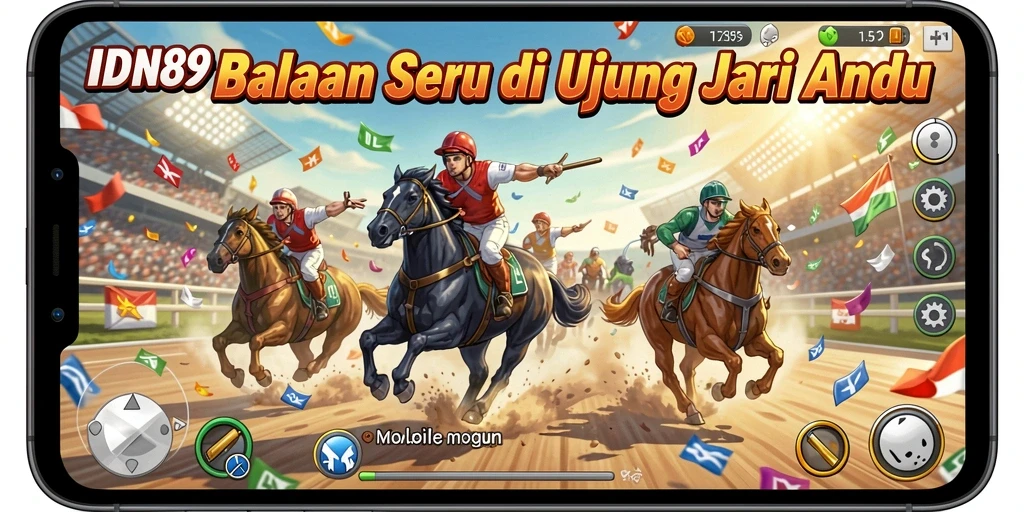 Tampilan seru gameplay balap IDN89 yang menegangkan.