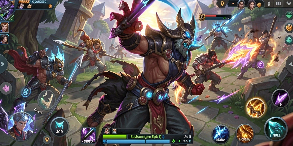 Tampilan seru dari gameplay pertempuran di INDOSATTOTO.
