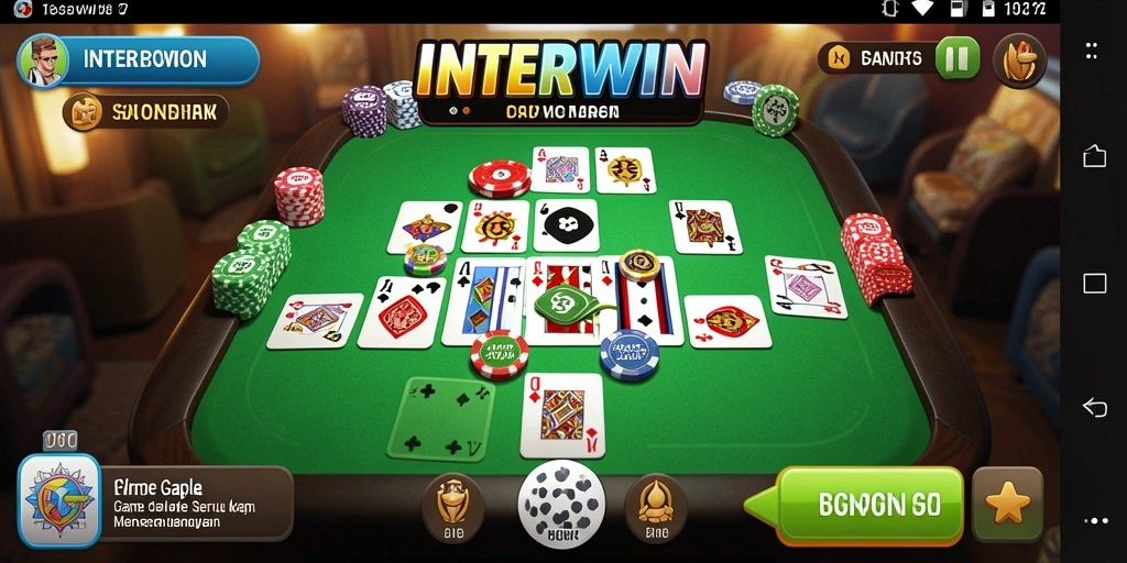 Gameplay seru INTERWIN di dalam permainan Gaple.