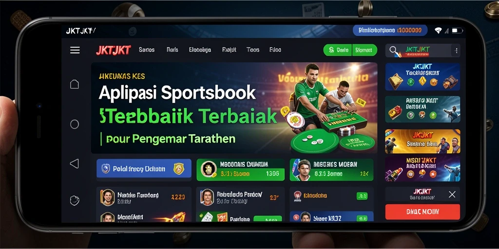 Tampilan menarik dari JKTJKT dengan fitur taruhan olahraga.