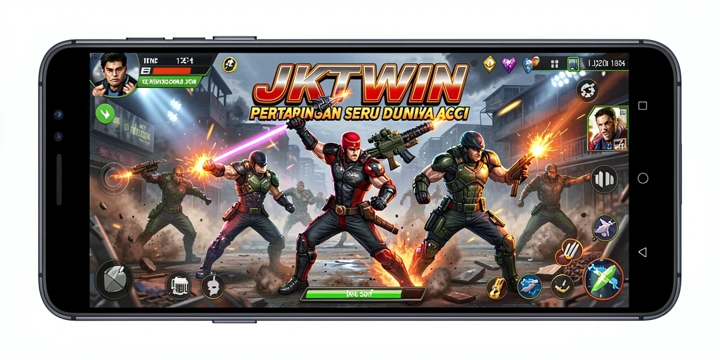 Screenshot JKTWIN menampilkan aksi pertarungan yang mendebarkan.