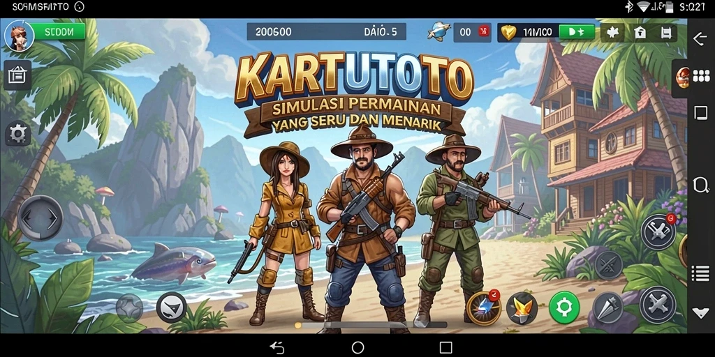 Tampilan gameplay KARTUTOTO yang menarik dan interaktif.