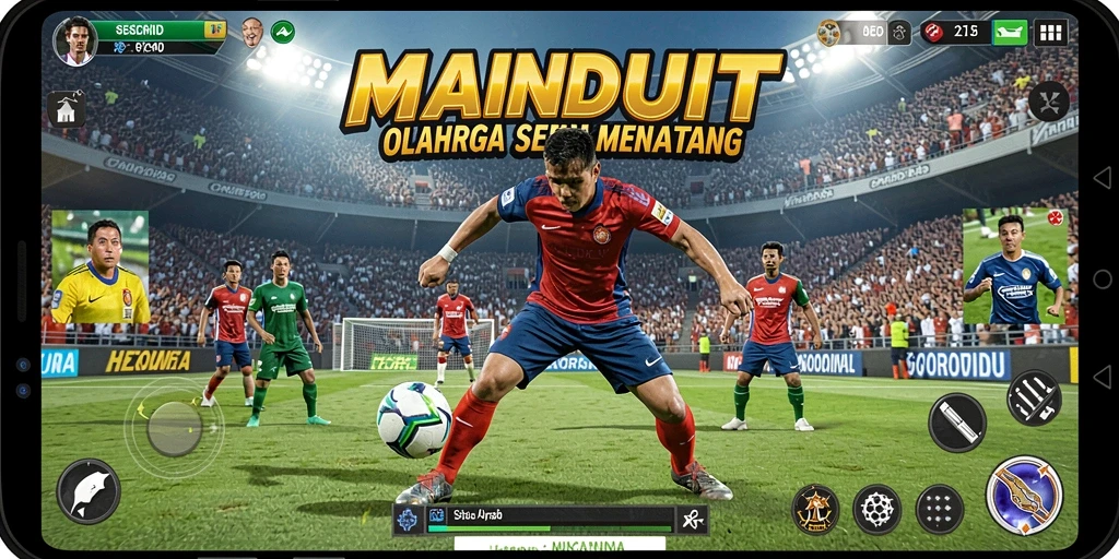 Tampilan menarik dari gameplay MAINDUIT yang dinamis dan penuh aksi.