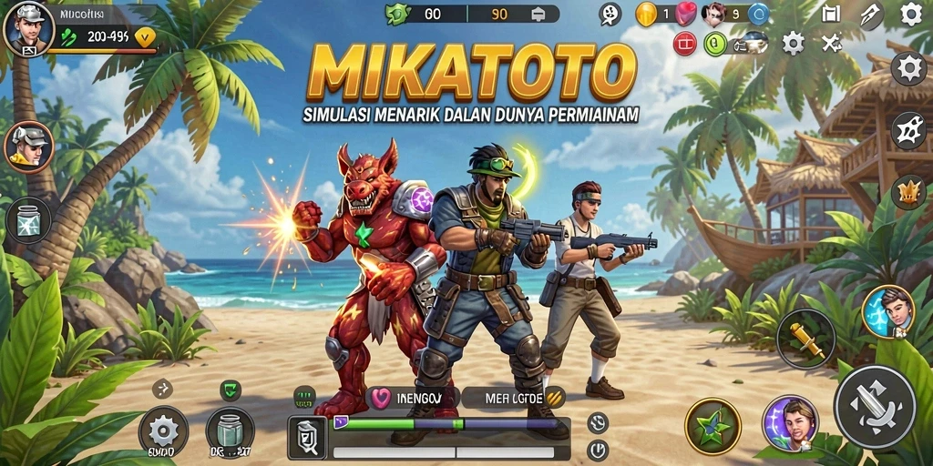 Tampilan gameplay MIKATOTO yang menawan dan interaktif.