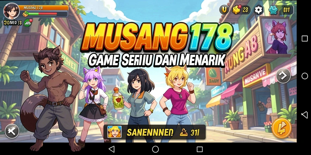 Tampilan gameplay yang menarik dan penuh warna dari MUSANG178.