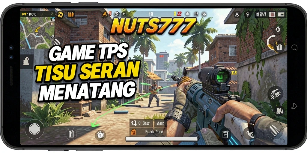 Screenshot menampilkan aksi mendebarkan dalam permainan TPS NUTS777.