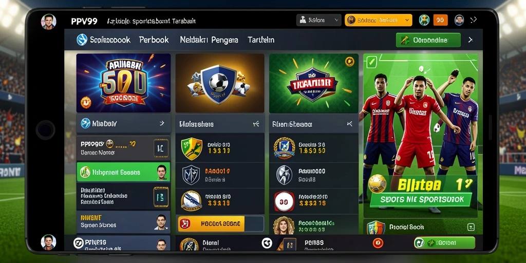 Screenshot utama PPV99 menampilkan pengalaman taruhan olahraga yang menarik.