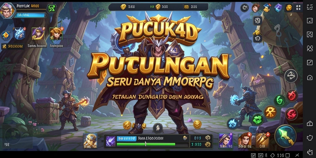 Tampilan gameplay seru dalam dunia MMORPG PUCUK4D.