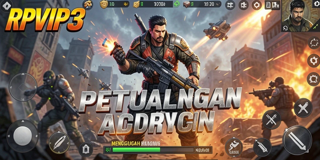 Screenshot RPVIP3 menampilkan aksi mendebarkan dalam permainan.