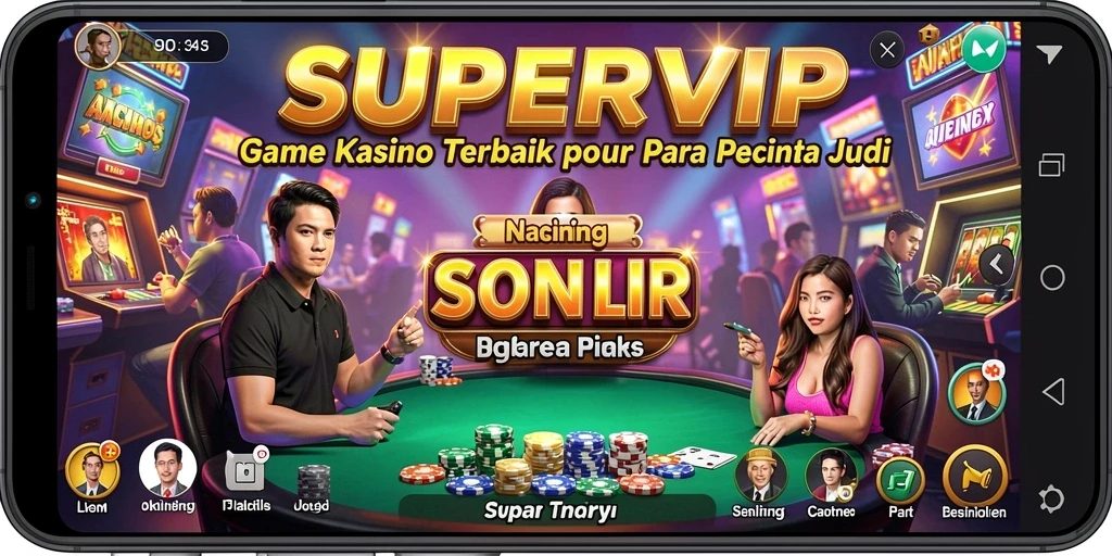 Gameplay Kasino seru dalam SUPERVIP dengan aksi mendebarkan.