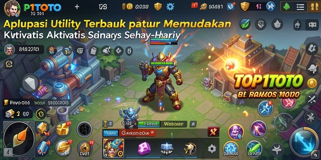 Tampilan antarmuka utama aplikasi Utility TOP1TOTO yang intuitif.