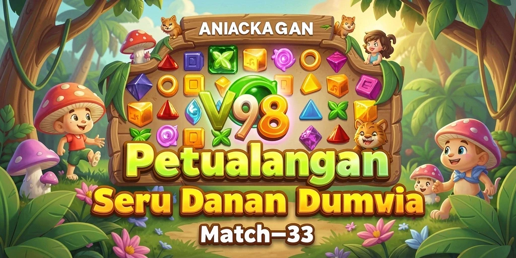 Tampilan menakjubkan dari gameplay V98 dengan kombinasi permata yang seru.