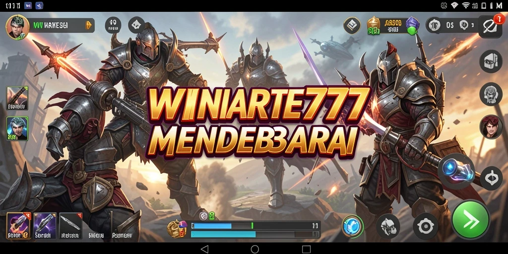 Screenshot gameplay WINRATE777 menampilkan aksi strategi mendebarkan.