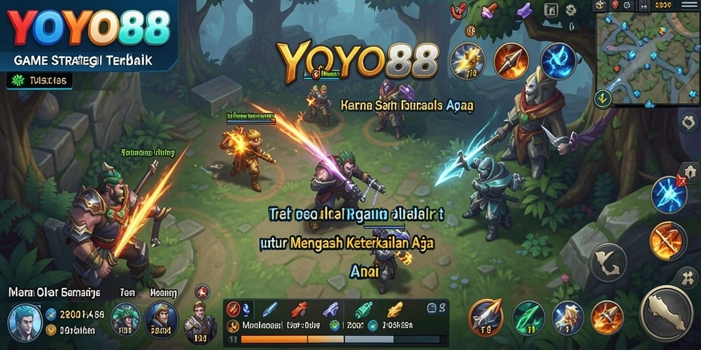 Menampilkan gameplay menarik dan strategi seru dari YOYO88.